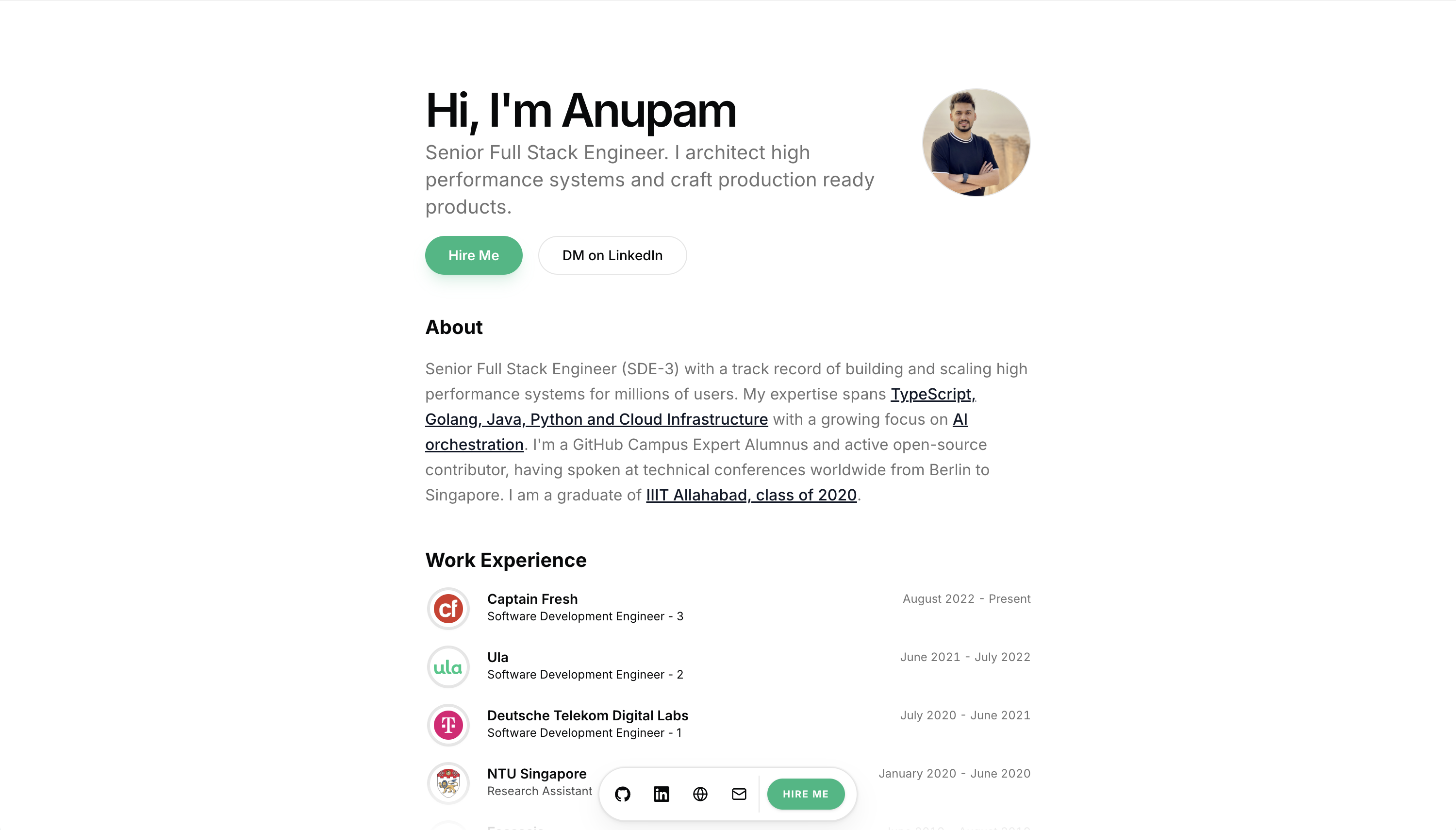 Anupam Dagar | Senior Full Stack Engineer